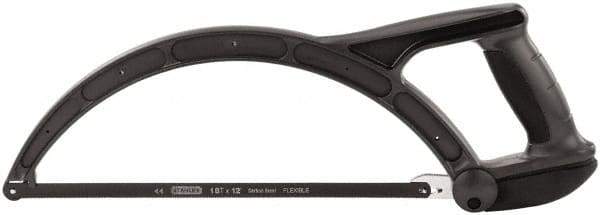 Stanley - 12" Hacksaw - 4" Throat Depth, High Impact Polypropylene Handle, Closed Grip Handle - Benchmark Tooling