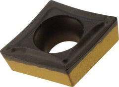 Iscar - CCMT2-0 SM Grade IC8150 Carbide Turning Insert - TiCN/Al2O3/TiCN/TiN Finish, 80° Diamond, 1/4" Inscr Circle, 3/32" Thick, 0.0079" Corner Radius - Benchmark Tooling