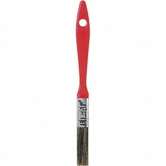 Rubberset - 1/2" Flat Hog Chip Brush - Wood Beavertail Handle - Benchmark Tooling