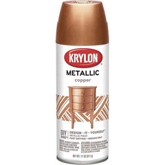 Krylon - Copper (Color), Metallic, Aerosol Spray Paint - 15 to 20 Sq Ft per Can, 16 oz Container - Benchmark Tooling