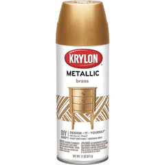 Krylon - Brass (Color), Gloss, Metallic Spray Paint - 12 oz Container - Benchmark Tooling