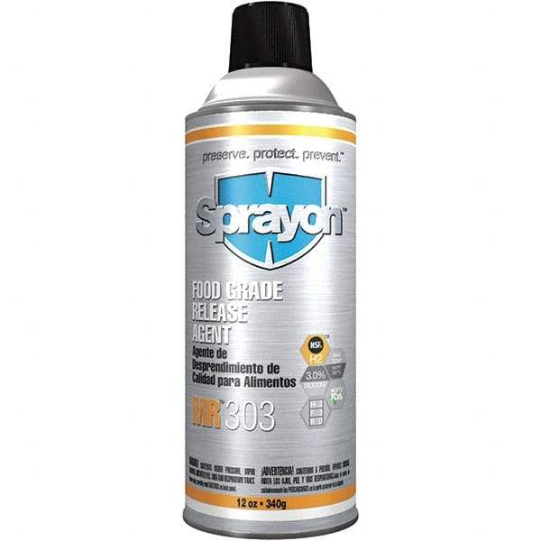 Sprayon - 16 Ounce Aerosol Can, Clear, General Purpose Mold Release - Food Grade, Silicone Composition - Benchmark Tooling