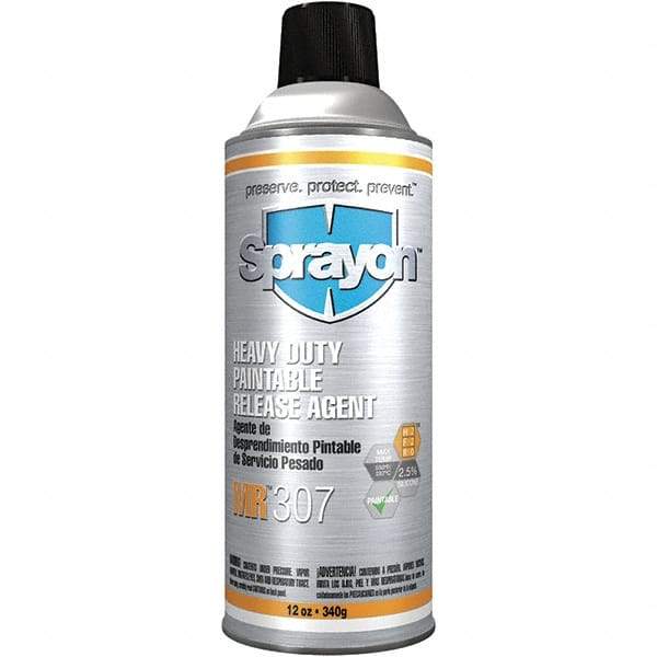 Sprayon - 16 Ounce Aerosol Can, Clear, Heavy-Duty Mold Release - Silicone Composition - Benchmark Tooling