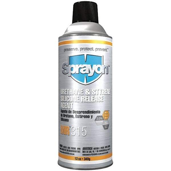 Sprayon - 16 Ounce Aerosol Can, Clear, General Purpose Mold Release - Silicone Composition - Benchmark Tooling