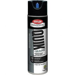 Krylon - 20 fl oz Black Marking Paint - 664' Coverage at 1" Wide, Solvent-Based Formula, 430 gL VOC - Benchmark Tooling