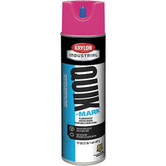 Krylon - 20 fl oz Pink Marking Paint - 50 to 60 Sq Ft Coverage, Water-Based Formula - Benchmark Tooling