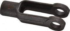 Gibraltar - 1/2-20 Thread, 1-1/8" Yoke Width, Carbon Steel, Tapped Yoke - 1/2" Hole Diam, 1-7/8" Hole Center to Neck, 15/16" Yoke Arm Height, 13/16" Neck Diam, 1-1/8" Neck Length, 3" OAL - Benchmark Tooling