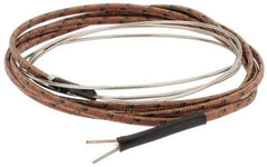 Thermo Electric - 0 to 1600°F, J Flexible, Thermocouple Probe - 3 Ft. Cable Length, Stripped Ends, 25 Inch Probe Sheath Length, 3 Sec Response Time - Benchmark Tooling