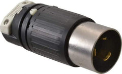 Hubbell Wiring Device-Kellems - 250 VDC, 600 VAC, 50 Amp, NonNEMA Configuration, Industrial Grade, Self Grounding Plug - 1 Phase, 2 Poles, IP20, 0.83 to 1-1/4 Inch Cord Diameter - Benchmark Tooling