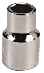 Proto - 1/4" Drive, Deep Hand Socket - 6 Points, 1-63/64" OAL, Chrome Vanadium, Chrome Finish - Benchmark Tooling