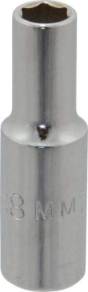 Proto - 3/8" Drive, Deep Hand Socket - 6 Points, 2-1/8" OAL, Chrome Finish - Benchmark Tooling