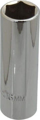 Proto - 3/8" Drive, Deep Hand Socket - 6 Points, 2-3/4" OAL, Chrome Finish - Benchmark Tooling