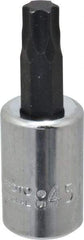 Proto - 3/8" Drive, T45 Torx Bit Socket - 1-31/32" OAL - Benchmark Tooling