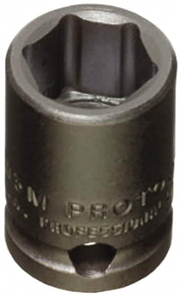 Proto - 3/8" Drive 21mm Standard Impact Socket - 6 Points, 1-3/32" OAL - Benchmark Tooling