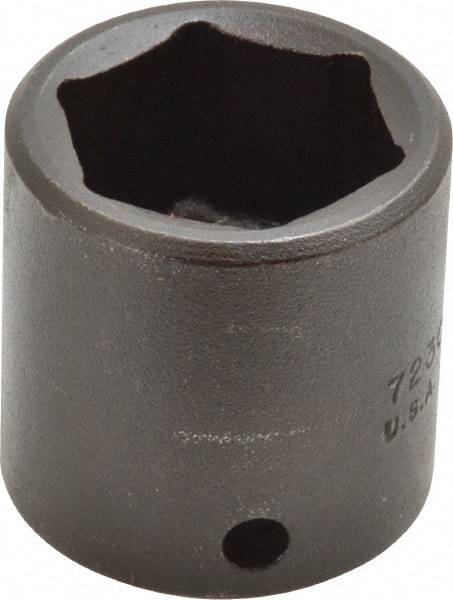 Proto - 3/8" Drive 15/16" Standard Impact Socket - 6 Points, 1-11/32" OAL - Benchmark Tooling