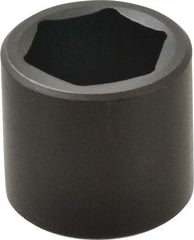 Proto - 3/8" Drive 1" Standard Impact Socket - 6 Points, 1-11/32" OAL - Benchmark Tooling