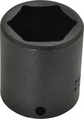 Proto - 1/2" Drive 1-1/4" Standard Impact Socket - 6 Points, 2" OAL - Benchmark Tooling