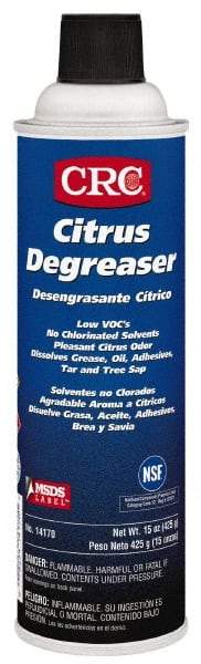 CRC - 55 Gal Drum Cleaner/Degreaser - Liquid, Citrus & Petroleum Distillate, Citrus - Benchmark Tooling