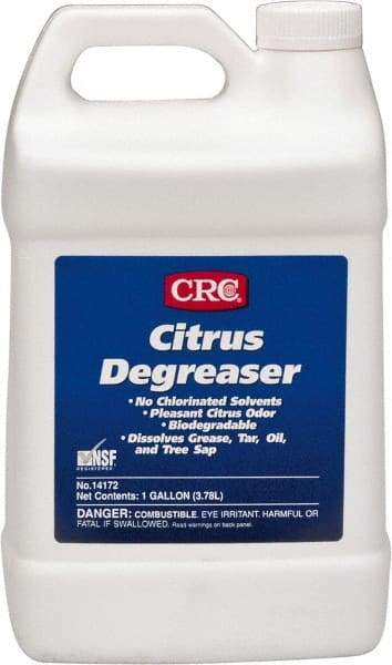 CRC - 1 Gal Bottle Cleaner/Degreaser - Liquid, Citrus & Petroleum Distillate, Citrus - Benchmark Tooling