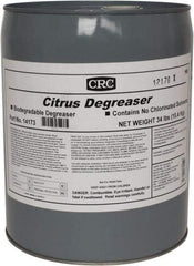 CRC - 5 Gal Bucket Cleaner/Degreaser - Liquid, Citrus & Petroleum Distillate, Citrus - Benchmark Tooling