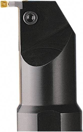 Seco - 16mm Min Bore Diam, 179.99mm OAL, 16mm Shank Diam, A-CGE Indexable Boring Bar - 40mm Max Bore Depth, LC.. 1303.. Insert, Clamp Holding Method - Benchmark Tooling