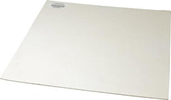 Made in USA - 12" Long, 12" Wide, 1/16" Thick, Silicone Rubber Foam Sheet - 45 to 55 Durometer, White, -20 to 500°F, 640 psi Tensile Strength, Adhesive Backing, Stock Length - Benchmark Tooling