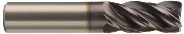 Kennametal - 1/2", 3 Flute, Single End, Solid Carbide, 0.03" Corner Radius End Mill - 5" OAL, 37° Helix, Right Hand Flute, 3" LOC, Right Hand Cut - Benchmark Tooling