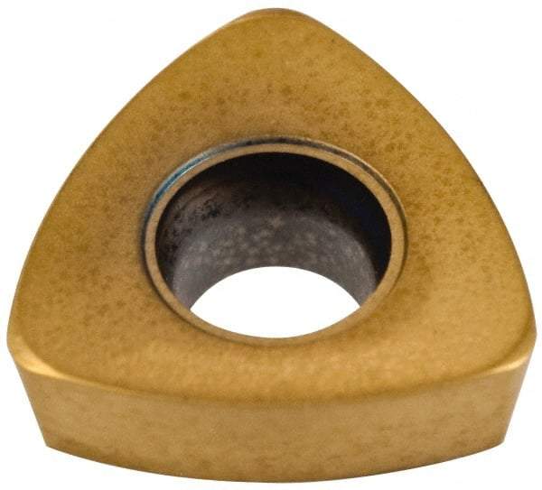 Seco - 218.19100 M06 Grade F40M Carbide Milling Insert - TiAlN/TiN Finish, 0.109" Thick, 0.278" Inscribed Circle, 0.031" Corner Radius - Benchmark Tooling