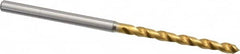 OSG - #38 130° Vanadium High Speed Steel Jobber Drill - TiN Finish, Right Hand Cut, Spiral Flute, Straight Shank, 62mm OAL, Standard Point - Benchmark Tooling
