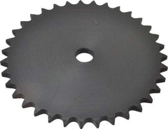 Browning - 35 Teeth, 1/2" Chain Pitch, Chain Size 40, "A" Plate Roller Chain Sprocket - 5/8" Bore Diam, 5-37/64" Pitch Diam, 5.86" Outside Diam - Benchmark Tooling