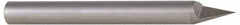 Accupro - 1/2 Inch Diameter, 3 Inch Overall Length, 5/8 Inch Split Length, Solid Carbide, Conical Point Split End Carbide Blank - Single End, 60° Point - Benchmark Tooling