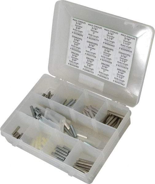 Electro Hardware Standoff & Spacer Assortments Type: Male/Female Standoffs; Spacers; Threaded Standoffs System of Measurement: Inch - Benchmark Tooling