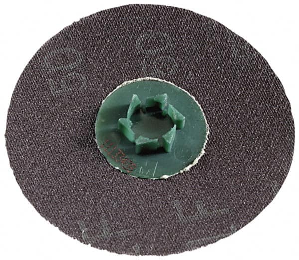 3M - 1-1/2" Disc Diam, 50 Grit, Ceramic Quick Change Disc - Type P Attaching System, Coated, Orange, Coarse Grade, 30,000 RPM, 777F Series - Benchmark Tooling
