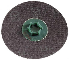 3M - 1-1/2" Disc Diam, 50 Grit, Ceramic Quick Change Disc - Type P Attaching System, Coated, Orange, Coarse Grade, 30,000 RPM, 777F Series - Benchmark Tooling