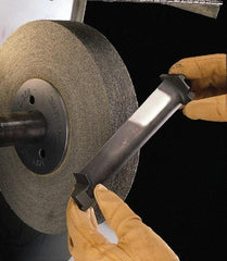3M - 12" Diam, 24" Face Width, 5" Center Hole, Medium Grade, Aluminum Oxide Deburring Wheel - Convolute, Medium Density 5 Grade, 3,000 RPM - Benchmark Tooling