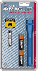 Mag-Lite - Krypton Bulb, 14 Lumens, Mini Flashlight - Blue Aluminum Body, 2 AA Alkaline Batteries Included - Benchmark Tooling