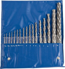 Value Collection - #10 to #7 Pin, 0.0666 to 0.7216" Diam, 0.0497 to 0.5799" Small End, Straight Shank, Taper Pin Reamer Set - Benchmark Tooling