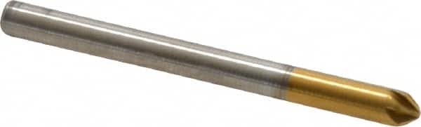 Melin Tool - 1/8" Head Diam, 1/8" Shank Diam, 6 Flute 82° Cobalt Countersink - Benchmark Tooling