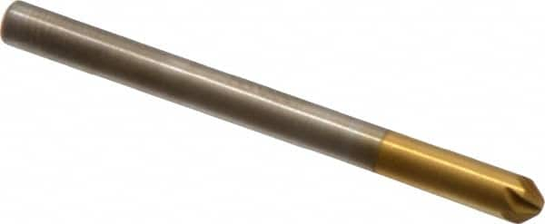 Melin Tool - 1/8" Head Diam, 1/8" Shank Diam, 6 Flute 90° Cobalt Countersink - Benchmark Tooling