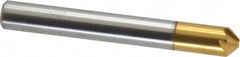 Melin Tool - 1/4" Head Diam, 1/4" Shank Diam, 6 Flute 90° Cobalt Countersink - Benchmark Tooling