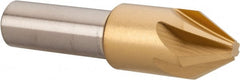 Melin Tool - 1/2" Head Diam, 3/8" Shank Diam, 6 Flute 60° Cobalt Countersink - Benchmark Tooling