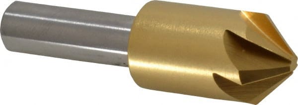 Melin Tool - 5/8" Head Diam, 3/8" Shank Diam, 6 Flute 90° Cobalt Countersink - Benchmark Tooling