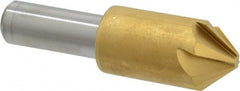 Melin Tool - 3/4" Head Diam, 1/2" Shank Diam, 6 Flute 82° Cobalt Countersink - Benchmark Tooling