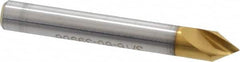 Melin Tool - 3/16" Head Diam, 3/16" Shank Diam, 1 Flute 60° Cobalt Countersink - Benchmark Tooling