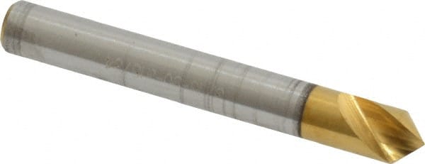 Melin Tool - 3/16" Head Diam, 3/16" Shank Diam, 1 Flute 90° Cobalt Countersink - Benchmark Tooling