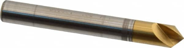 Melin Tool - 1/4" Head Diam, 1/4" Shank Diam, 1 Flute 90° Cobalt Countersink - Benchmark Tooling