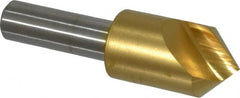 Melin Tool - 5/8" Head Diam, 3/8" Shank Diam, 1 Flute 90° Cobalt Countersink - Benchmark Tooling