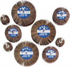 Merit Abrasives - 9 Piece Flap Wheel Kit - 60, 80 & 120 Grit, Medium & Fine Grade, Contains Wheels Mounted on 1/4" Shank - Benchmark Tooling
