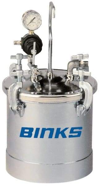 Binks - Paint Sprayer Pressure Tank - 2.8 Gallon PT ASME Tank 1 Regulator, Compatible with Pressure Tank and Spray Guns - Benchmark Tooling