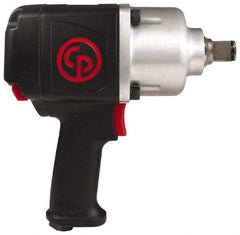 Chicago Pneumatic - 1" Drive, 6,300 RPM, 1,200 Ft/Lb Torque Impact Wrench - Pistol Grip Handle, 850 IPM, 7.5 CFM, 90 psi, 3/8" NPTF Inlet - Benchmark Tooling